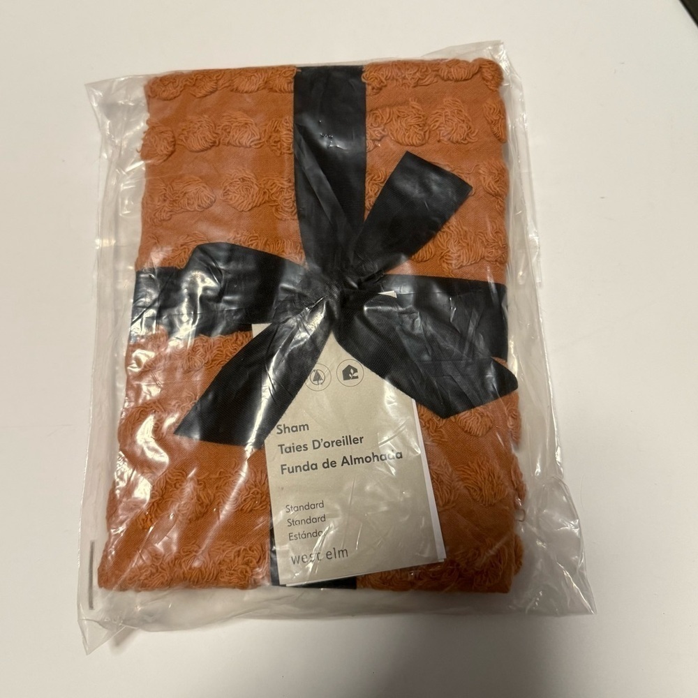 West Elm orange Sham